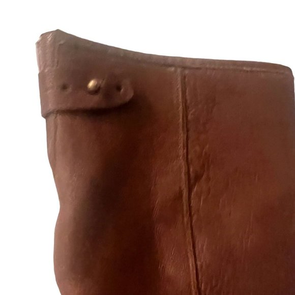 Stuart Weitzman Womens Sz 8.5  Leather Wedge Pull On Short Boots Brown Casual - Picture 9 of 16